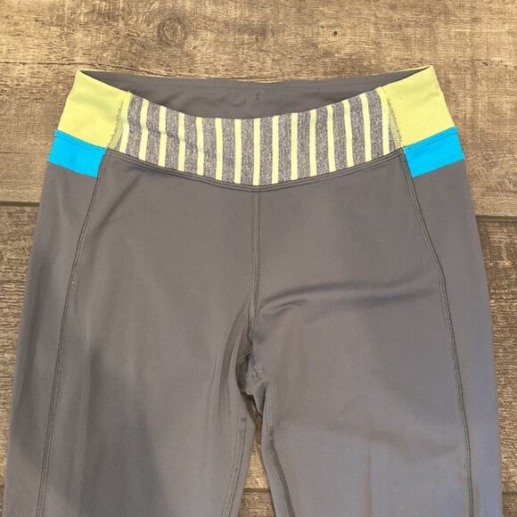 IVIVVA Grey Blue Full Length Ruffled Leggings Size 12 - Picture 3 of 10